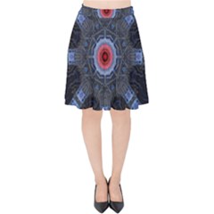 Art Robots Artificial Intelligence Technology Velvet High Waist Skirt by Ravend