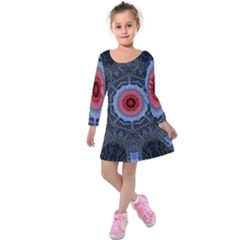 Art Robots Artificial Intelligence Technology Kids  Long Sleeve Velvet Dress by Ravend