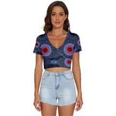 Art Robots Artificial Intelligence Technology V-neck Crop Top