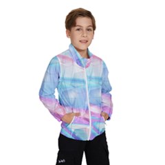 Polygons Bokeh Geometric Art Geometric Background Kids  Windbreaker by Ravend