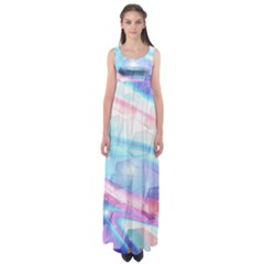 Polygons Bokeh Geometric Art Geometric Background Empire Waist Maxi Dress by Ravend