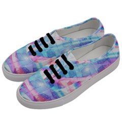 Polygons Bokeh Geometric Art Geometric Background Men s Classic Low Top Sneakers by Ravend