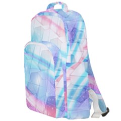 Polygons Bokeh Geometric Art Geometric Background Double Compartment Backpack by Ravend