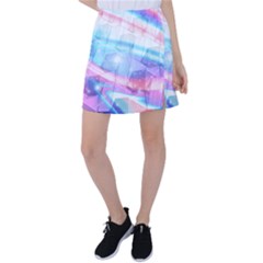 Polygons Bokeh Geometric Art Geometric Background Tennis Skirt by Ravend