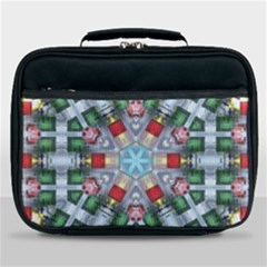 Geometric Symmetrical Symmetry Data Futuristic Lunch Bag by Ravend