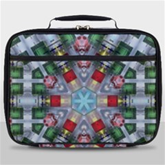 Geometric Symmetrical Symmetry Data Futuristic Full Print Lunch Bag by Ravend