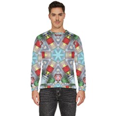 Geometric Symmetrical Symmetry Data Futuristic Men s Fleece Sweatshirt by Ravend