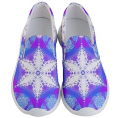 Snowflake Kaleidoscope Template Background Men s Lightweight Slip Ons by Ravend