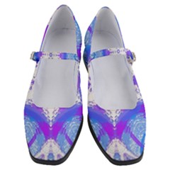 Snowflake Kaleidoscope Template Background Women s Mary Jane Shoes by Ravend