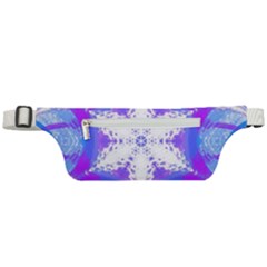 Snowflake Kaleidoscope Template Background Active Waist Bag by Ravend