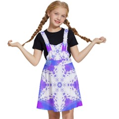 Snowflake Kaleidoscope Template Background Kids  Apron Dress by Ravend