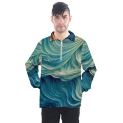 Art Pattern Artis Hands Illustration Men s Half Zip Pullover by Ravend