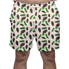 Background Ornamental Spruce Sample Men s Shorts by Ravend