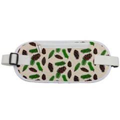 Background Ornamental Spruce Sample Rounded Waist Pouch by Ravend