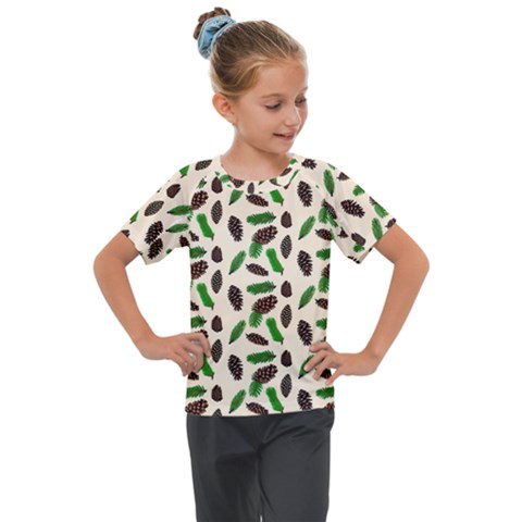 Background Ornamental Spruce Sample Kids  Mesh Piece Tee by Ravend