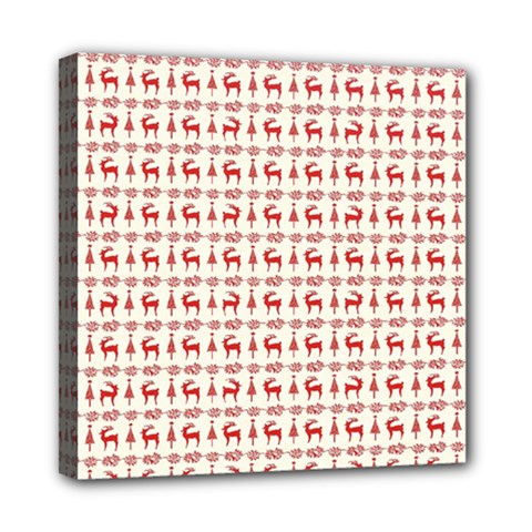 Wrapping Paper Christmas Packaging Surprise Mini Canvas 8  X 8  (stretched) by Ravend