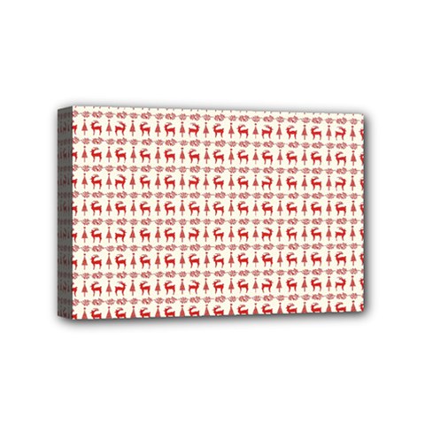 Wrapping Paper Christmas Packaging Surprise Mini Canvas 6  x 4  (Stretched)