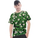 Daisies Clovers Lawn Digital Drawing Background Men s Sport Top View1