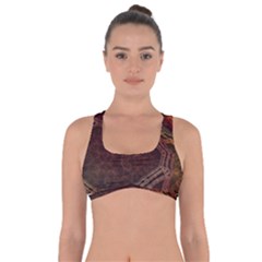 Fractal Pattern Geometric Pattern Disintegration Got No Strings Sports Bra by Ravend