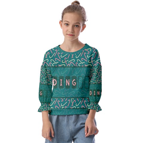 Advent Christmas Time Pre-christmas Time Kids  Cuff Sleeve Top by Ravend