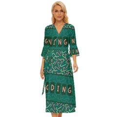 Advent Christmas Time Pre-christmas Time Midsummer Wrap Dress by Ravend