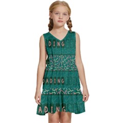 Advent Christmas Time Pre-christmas Time Kids  Sleeveless Tiered Mini Dress by Ravend