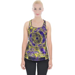 Fractal Glowing Kaleidoscope Piece Up Tank Top by Ravend