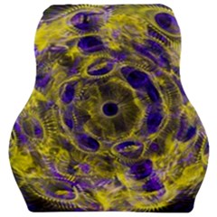 Fractal Glowing Kaleidoscope Car Seat Velour Cushion  by Ravend