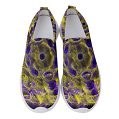 Fractal Glowing Kaleidoscope Women s Slip On Sneakers by Ravend