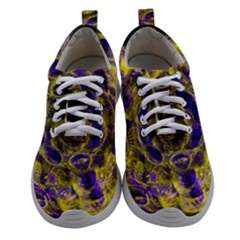 Fractal Glowing Kaleidoscope Women Athletic Shoes by Ravend