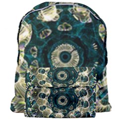 Fractal Glowing Kaleidoscope Wallpaper Art Design Giant Full Print Backpack by Ravend