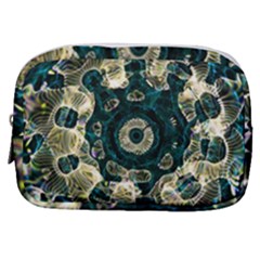 Fractal Glowing Kaleidoscope Wallpaper Art Design Make Up Pouch (small) by Ravend