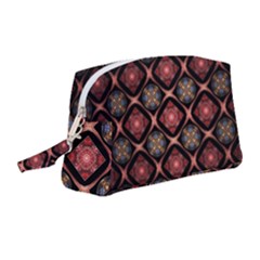 Background Pattern Geometric Wallpaper Seamless Wristlet Pouch Bag (medium) by Ravend