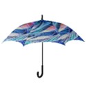 Background Neon Geometric Cubes Colorful Lights Hook Handle Umbrellas (Small) View3