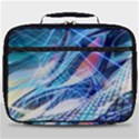 Background Neon Geometric Cubes Colorful Lights Full Print Lunch Bag View1