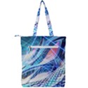 Background Neon Geometric Cubes Colorful Lights Double Zip Up Tote Bag View2