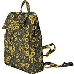 Sunflowers Yellow Flowers Flowers Digital Drawing Buckle Everyday Backpack by Ravend