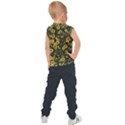 Sunflowers Yellow Flowers Flowers Digital Drawing Kids  Sport Tank Top View2