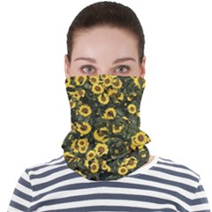 Sunflowers Yellow Flowers Flowers Digital Drawing Face Seamless Bandana (adult) by Ravend