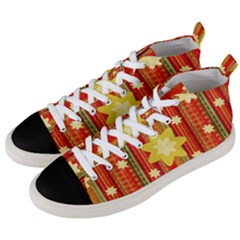 Wallpaper Decor Backdrop Design Art Scrapbooking Men s Mid-top Canvas Sneakers by Ravend