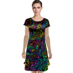 Melting Colours Cap Sleeve Nightdress by DimensionalClothing