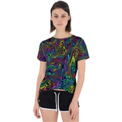 Melting Colours Open Back Sport Tee by DimensionalClothing