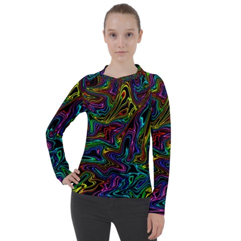 Melting Colours Women s Pique Long Sleeve Tee by DimensionalClothing