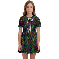 Melting Colours Kids  Sweet Collar Dress by DimensionalClothing