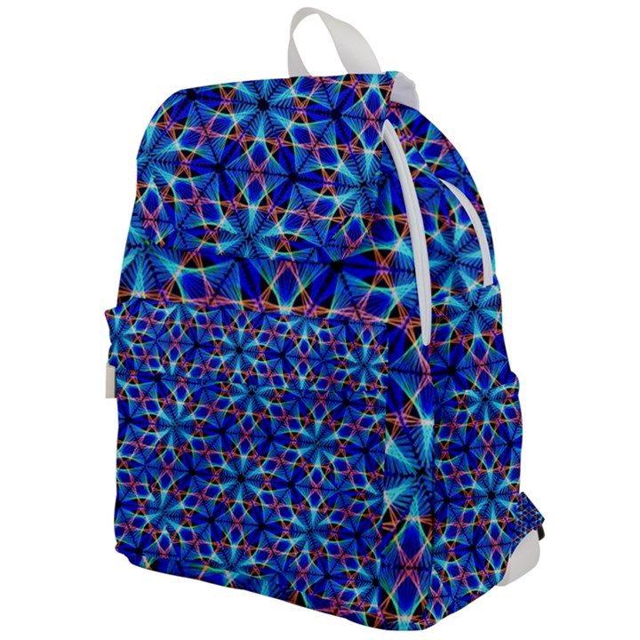 Geometric Top Flap Backpack