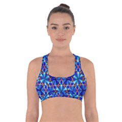 Geometric Cross Back Sports Bra