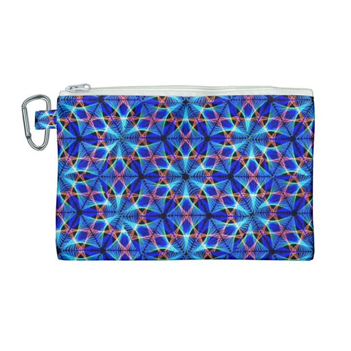 Geometric Canvas Cosmetic Bag (Large)