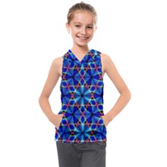 Geometric Kids  Sleeveless Hoodie