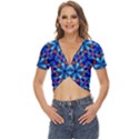 Geometric Twist Front Crop Top View1