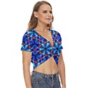 Geometric Twist Front Crop Top View3